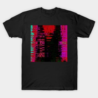 Angry - Glitch Art Abstract T-Shirt
